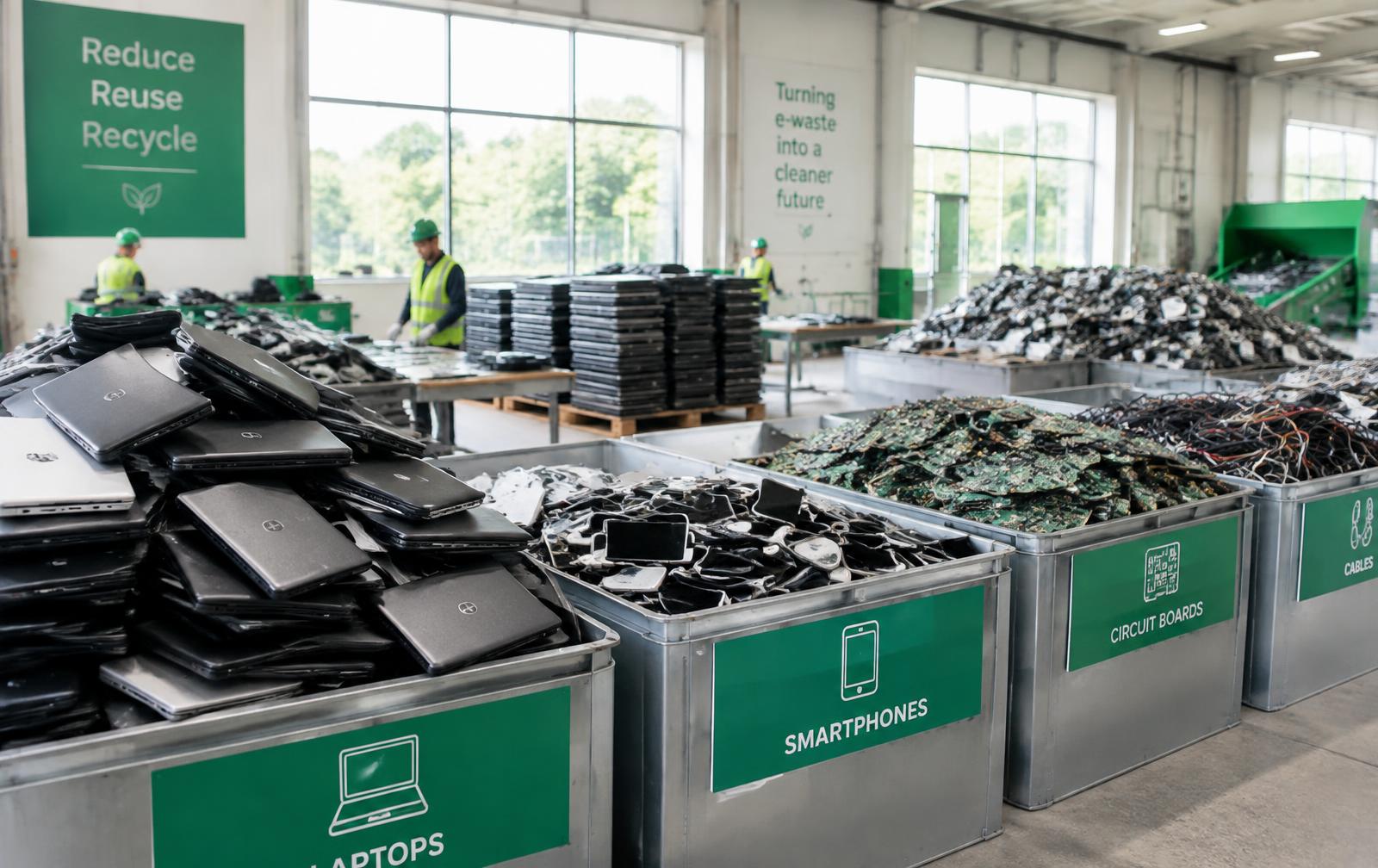 Electronics prepared for recycling